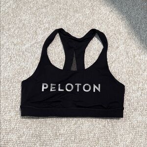 Peloton X Lululemon Black Racerback Sports Bra